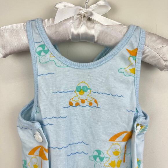 Vintage Carter's Blue Beach Overalls 9 Months USA - Picture 2 of 8